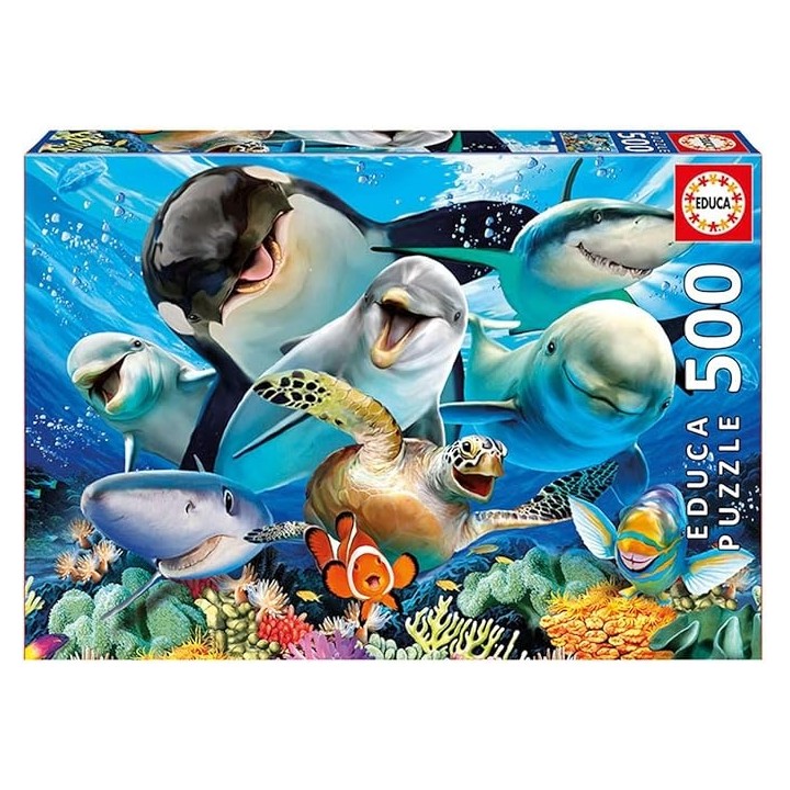 PUZZLE SELFIE BAJO EL AGUA 500 PIEZAS EDUCA 17647