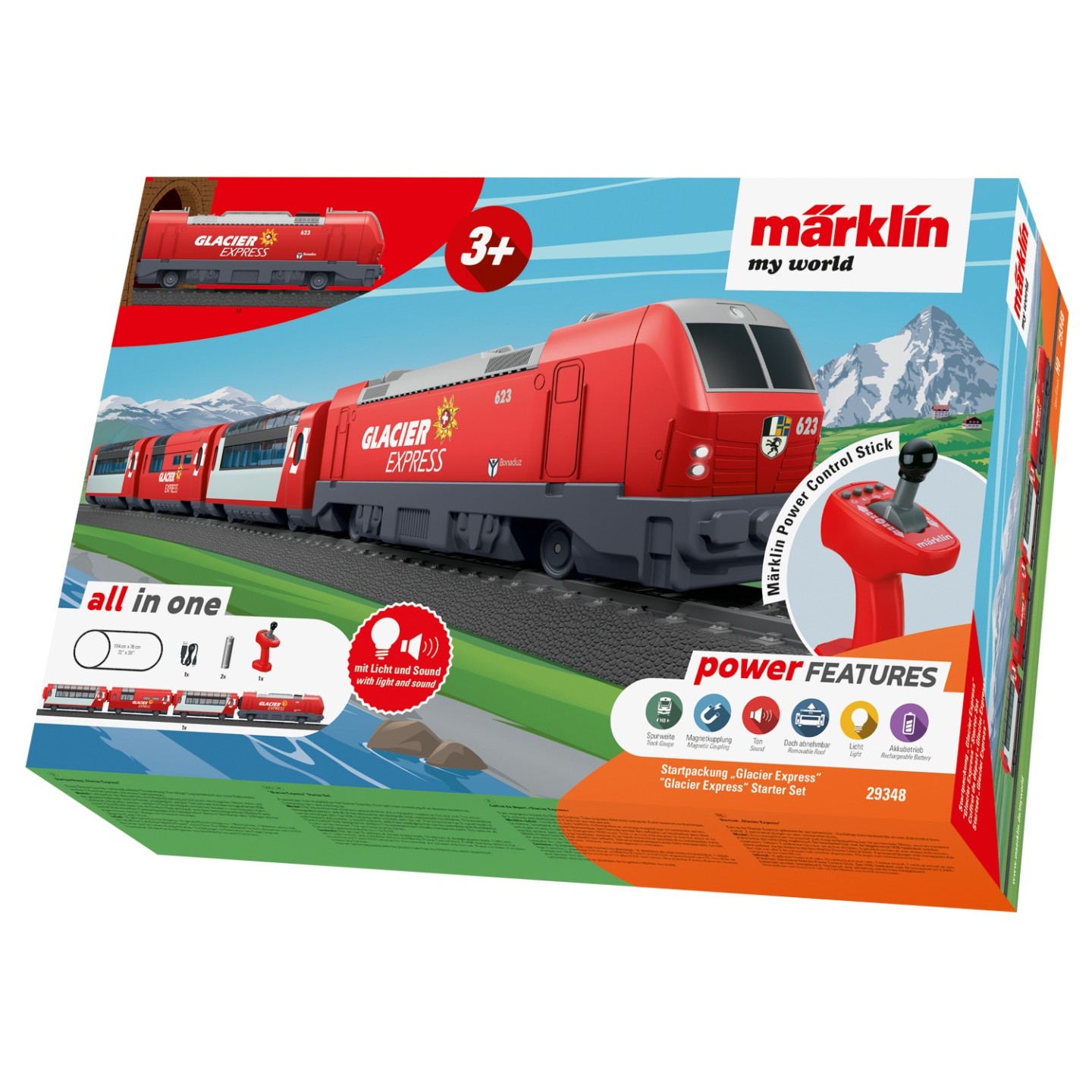 SET INICIO TREN EXPRESO DE PASAJEROS MARKLIN MY WORLD 29348