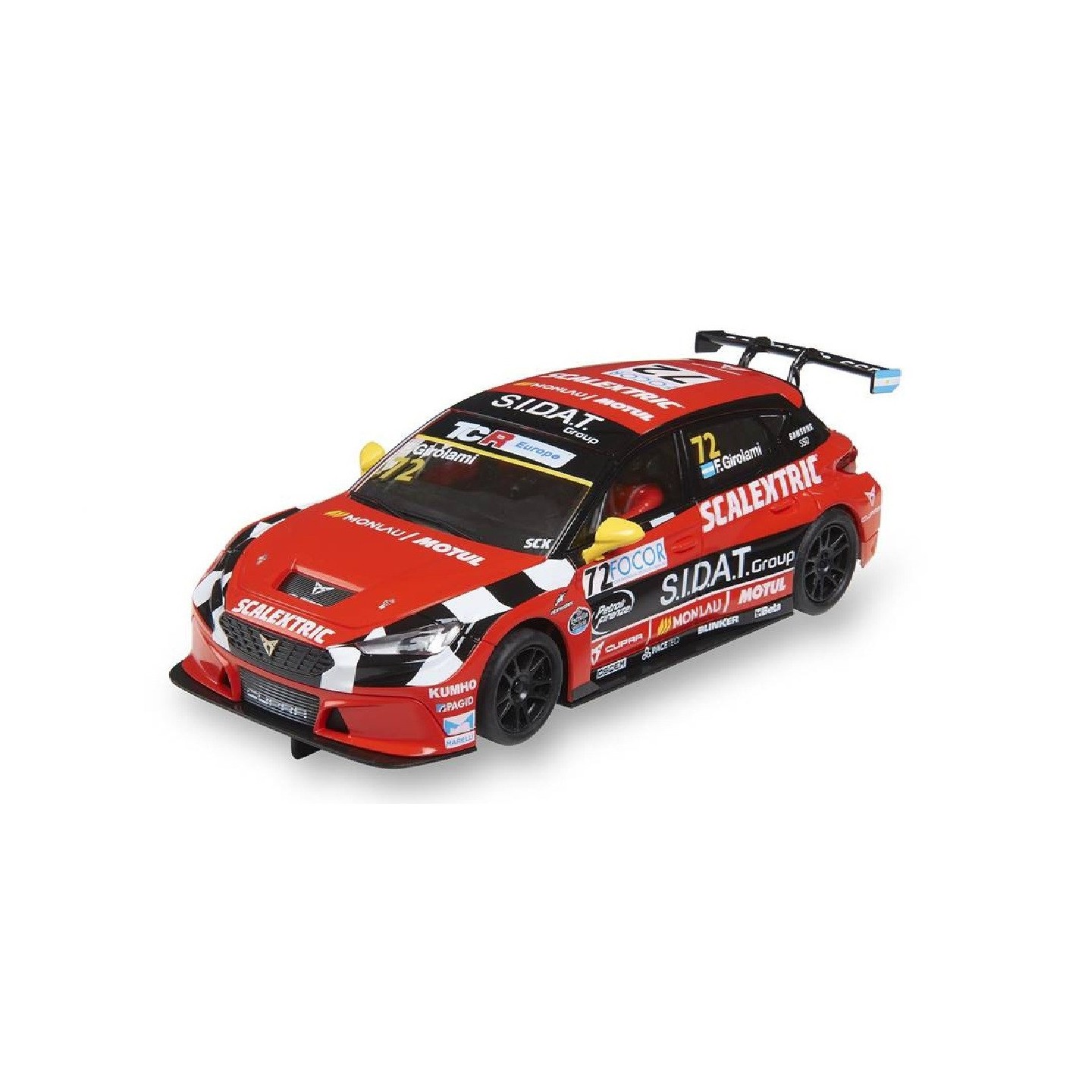 CUPRA LEON TEAM MONLAU SCALEXTRIC ORIGINAL U10552S300  1/32