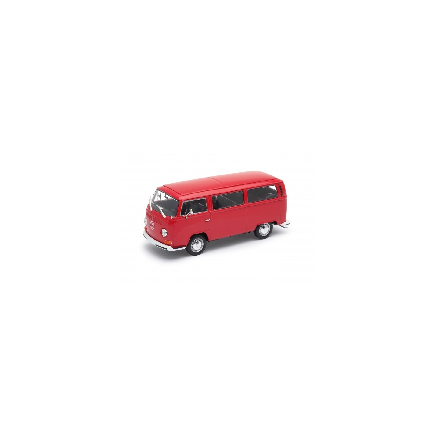 VOLKSWAGEN BUS T2 ROJO WELLY 22472 ESCALA 1/24