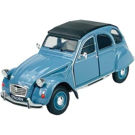 CITROEN 2CV AZUL 1982 WELLY 24009 ESCALA 1/24