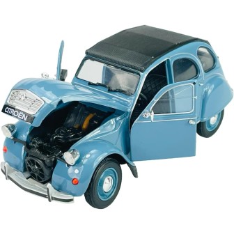 CITROEN 2CV AZUL 1982 WELLY 24009 ESCALA 1/24