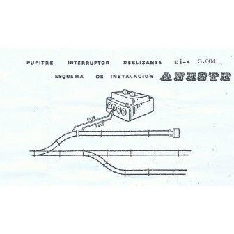 PUPITRE INTERRUPTOR DE CORRIENTE ANESTE 3004