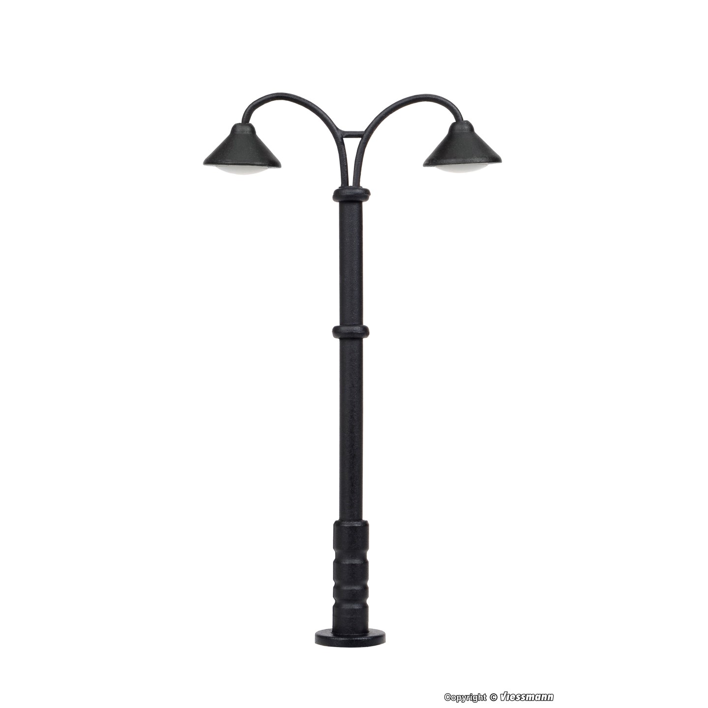 FAROLA DOBLE DE ANDEN 4,1cm LED BLANCO CÁLIDO VIESSMANN 6409 ESCALA N