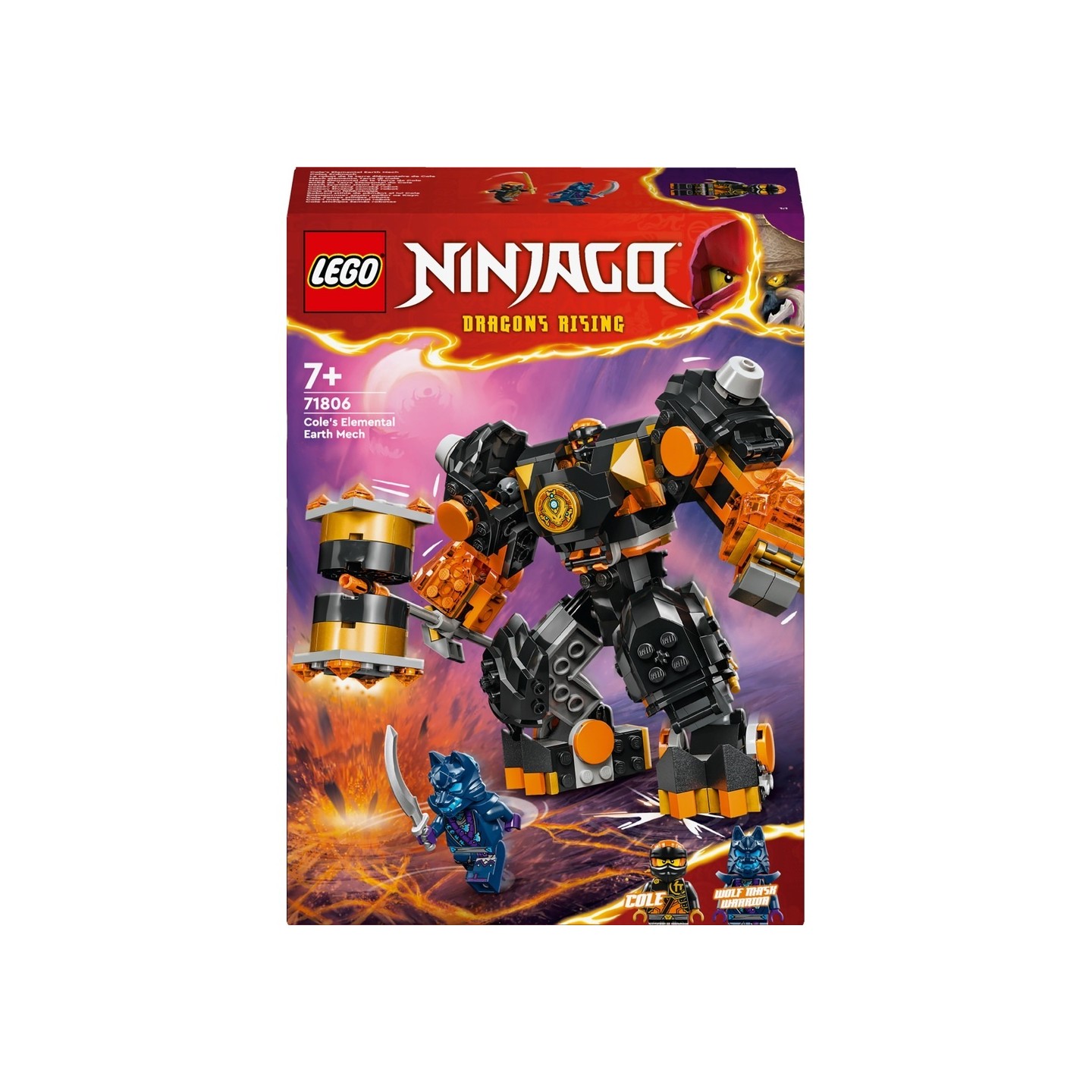 COLE MECA ELEMENTAL DE LA TIERRA  NINJAGO LEGO 71806