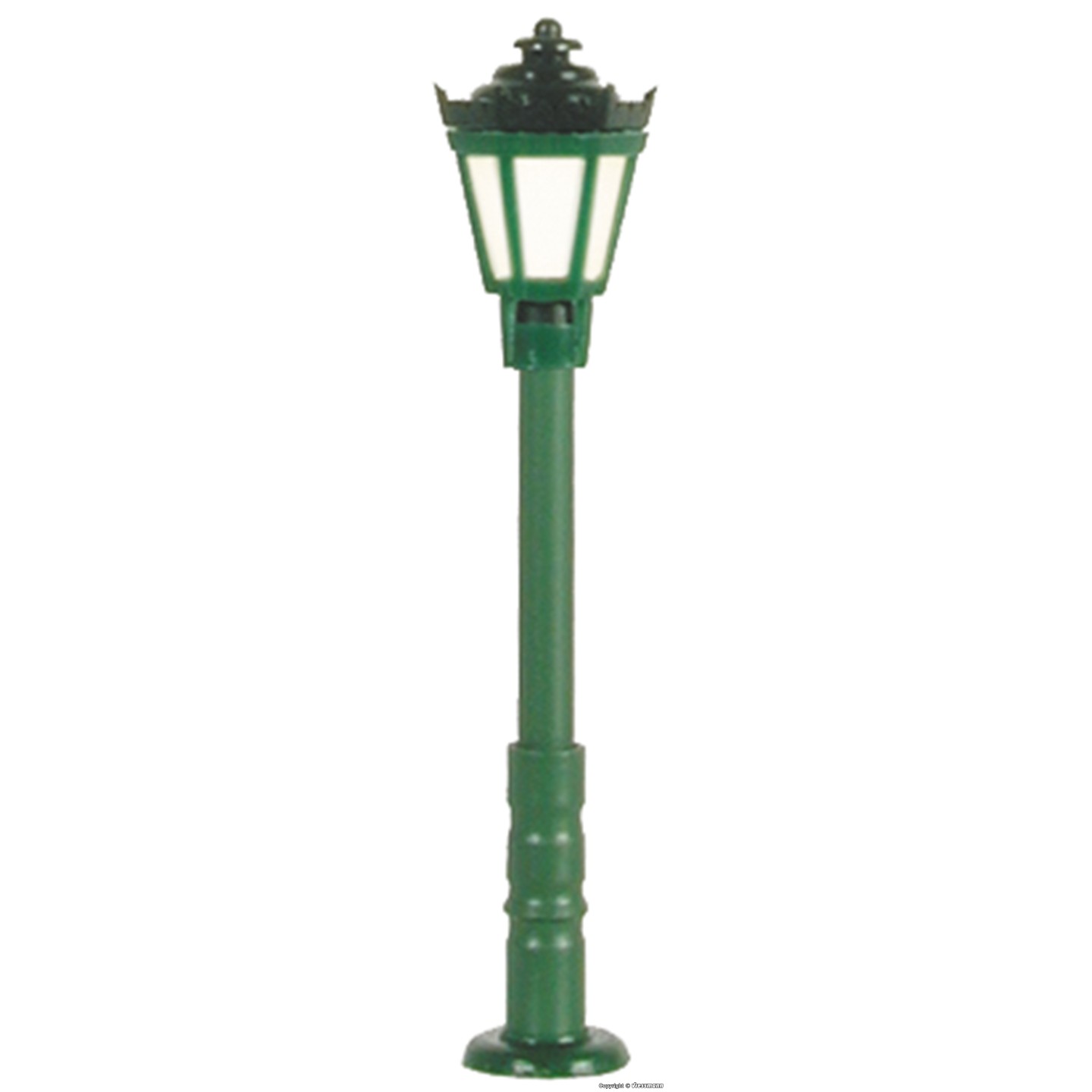 FAROLA CLASICA VERDE 3,3cm LED BLANCO CÁLIDO VIESSMANN ESCALA N