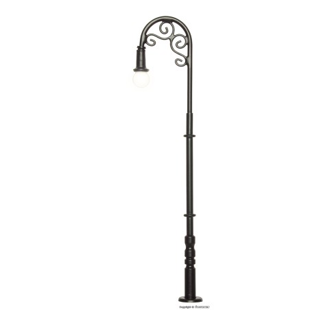 FAROLA DE PARQUE 10,2cm LED BLANCO CÁLIDO VIESSMANN 6030 ESCALA H0