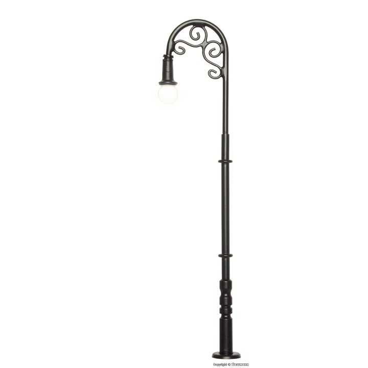 FAROLA DE PARQUE 10,2cm LED BLANCO CÁLIDO VIESSMANN 6030 ESCALA H0