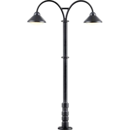 FAROLA DOBLE ANDEN 7,4cm LED BLANCO CÁLIDO VIESSMANN 6109 ESCALA H0