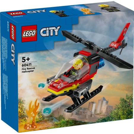 HELICOPTERO DE RESCATE DE BOMBEROS LEGO 60411