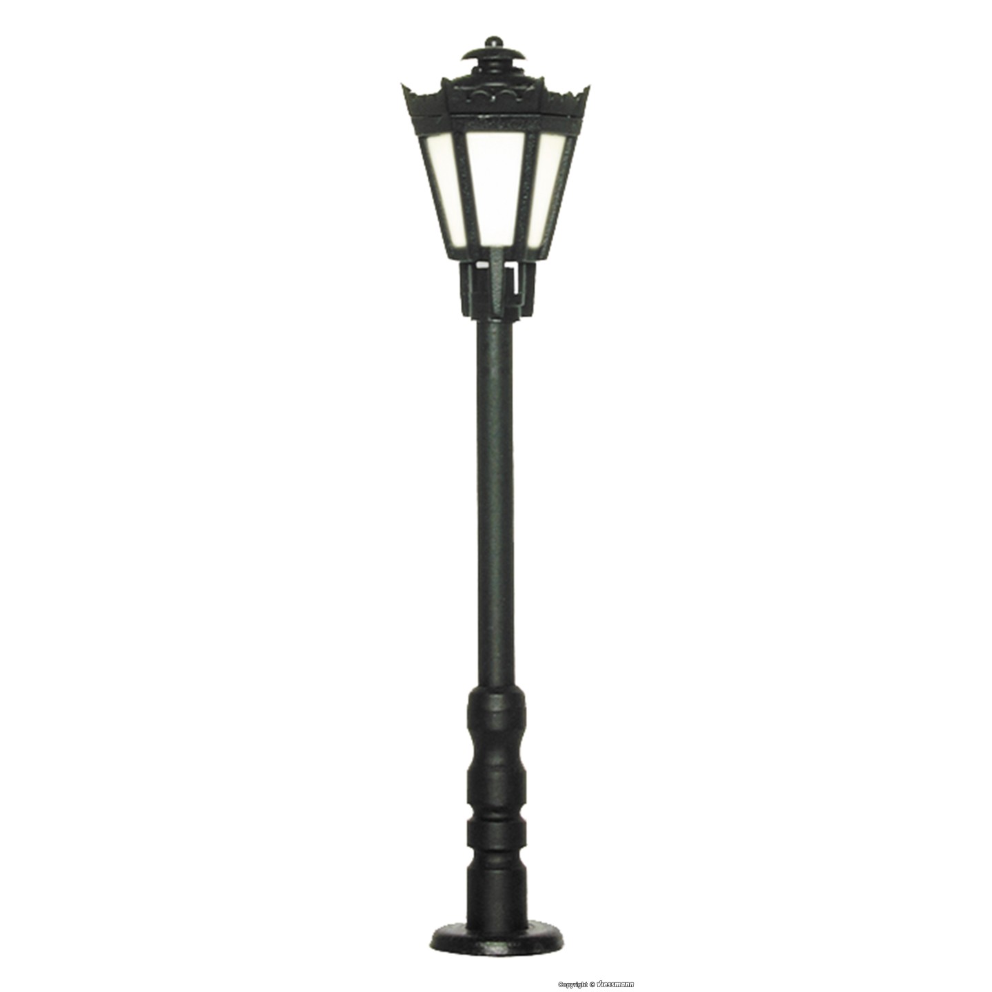 FAROLA DE PARQUE CLASICA 5,6cm LED BLANCO CÁLIDO VIESSMANN 6070 ESCALA H0
