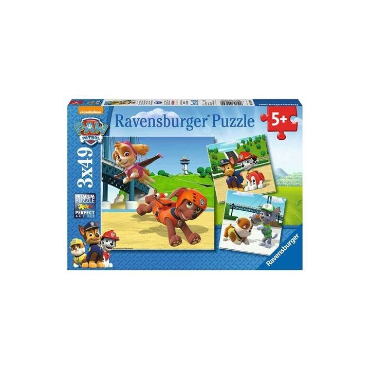PAW PATROL PUZLE 3X49 RAVENSBURGUER 092390