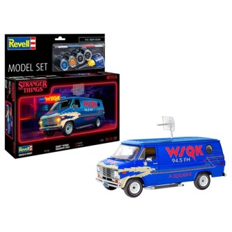 KIT CON PINTURAS FURGONETA STRANGER THINGS WSQK SQUAWK" REVELL 67732 ESCALA 1/25"