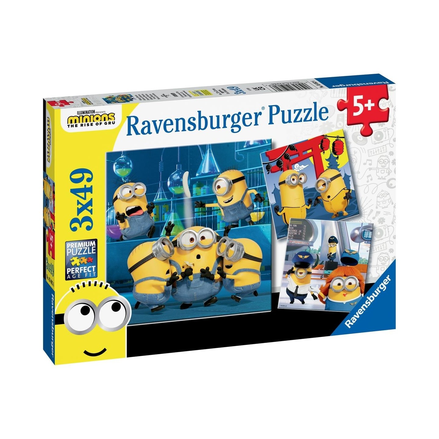 FUNNY MINIONS PUZLE 3X49 RAVENSBURGUER 05082