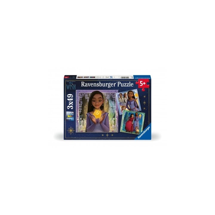 WHISH DISNEY PUZLE 3X49 RAVENSBURGUER 05702
