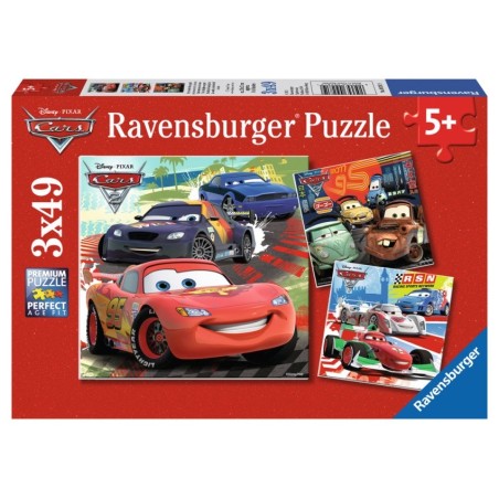 CARS 2 PUZLE 3X49 RAVENSBURGUER 09281