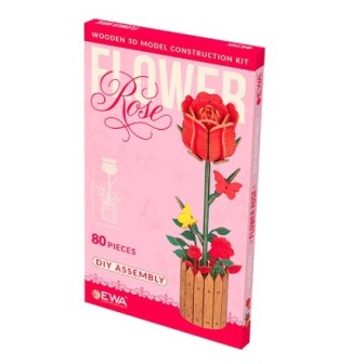 KIT MONTAJE ROSA DE MADERA 80 PIEZAS EWA 59500452