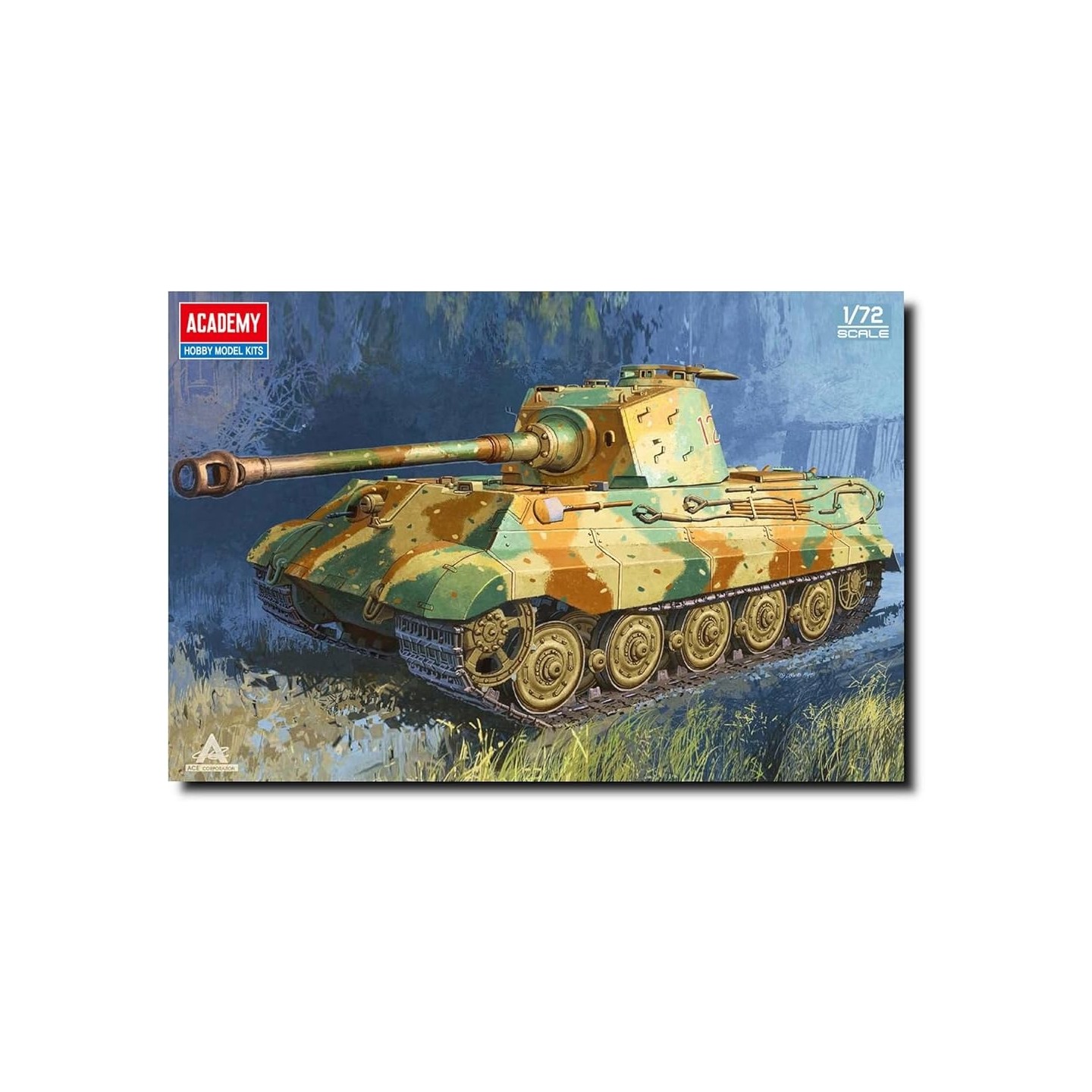 KING TIGER ALEMÁN ACADEMY 13423 ESCALA 1/72
