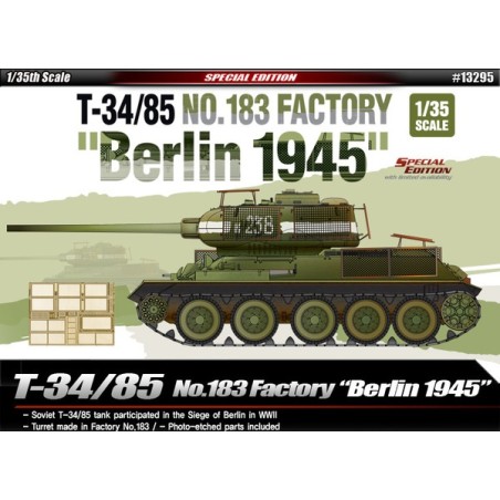 T-34/85 BERLIN 1945 ACADEMY 13295 ESCALA 1/35