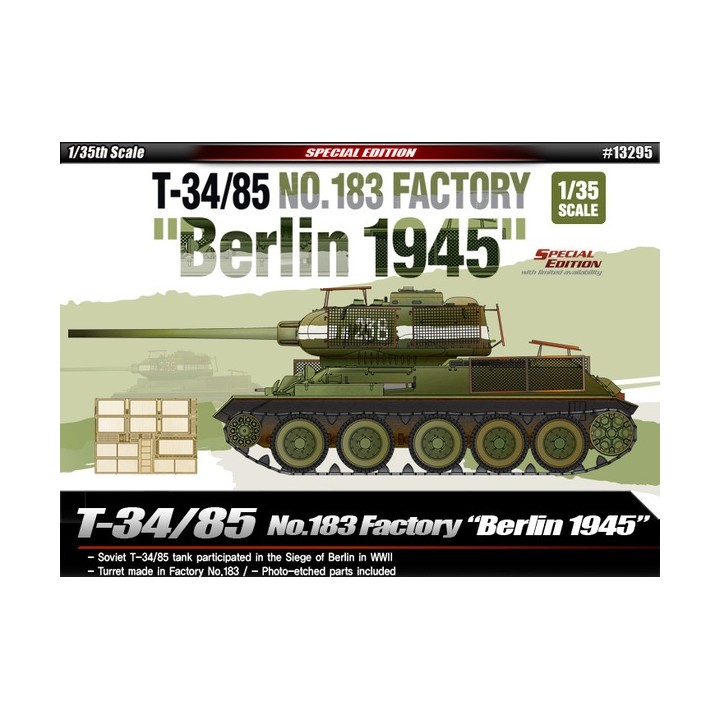 T-34/85 BERLIN 1945 ACADEMY 13295 ESCALA 1/35
