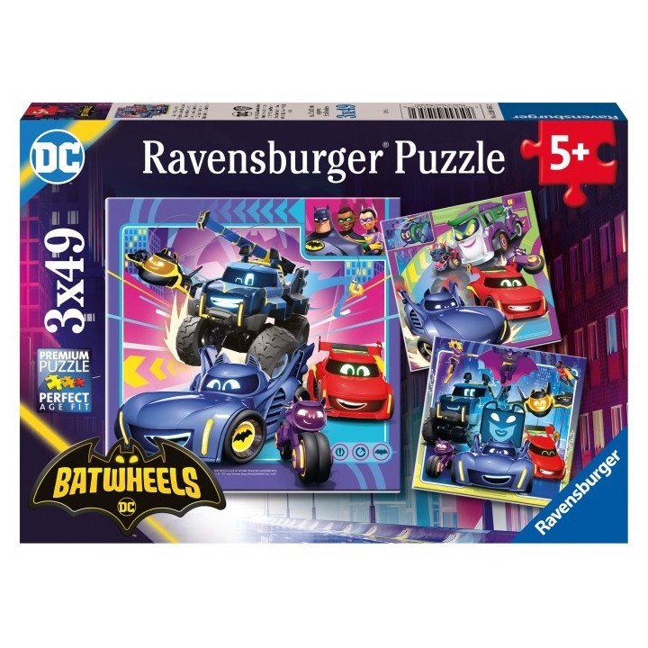 BATWHEELS 3X49 PIEZAS RAVENSBURGUER 01056