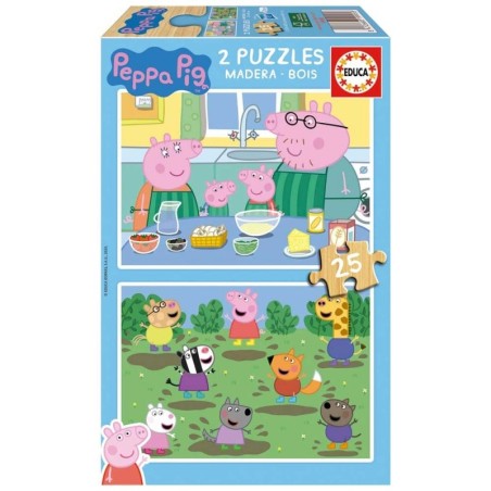 PEPA PIG 2X25 PIEZAS EDUCA 19995
