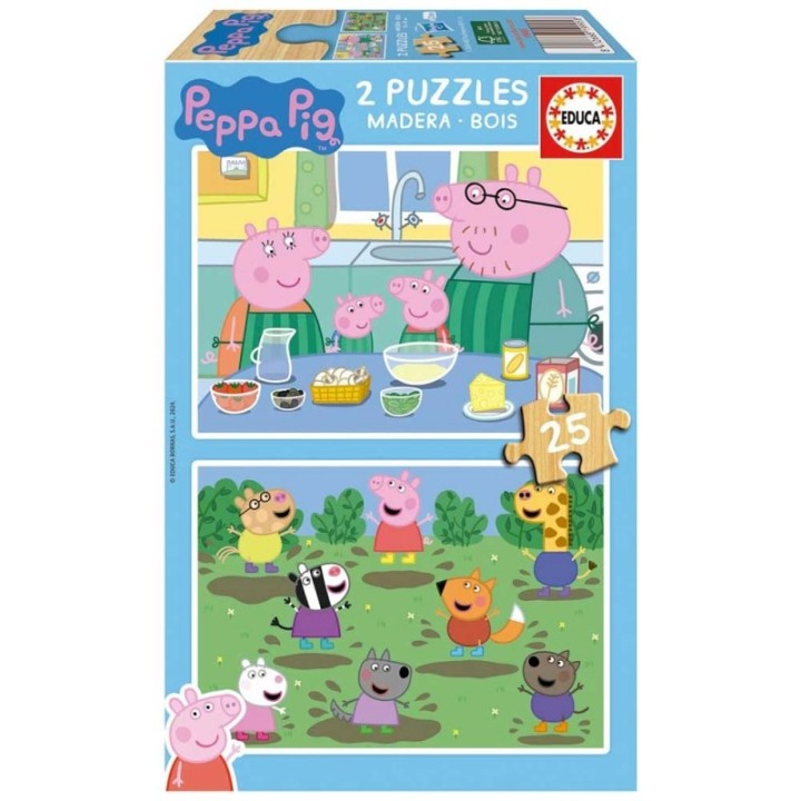 PEPA PIG 2X25 PIEZAS EDUCA 19995