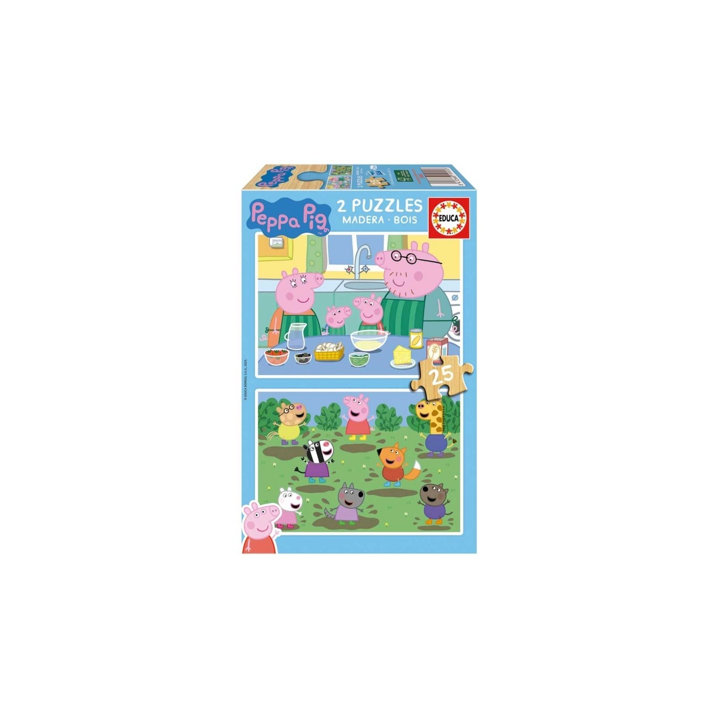 PEPA PIG 2X25 PIEZAS EDUCA 19995