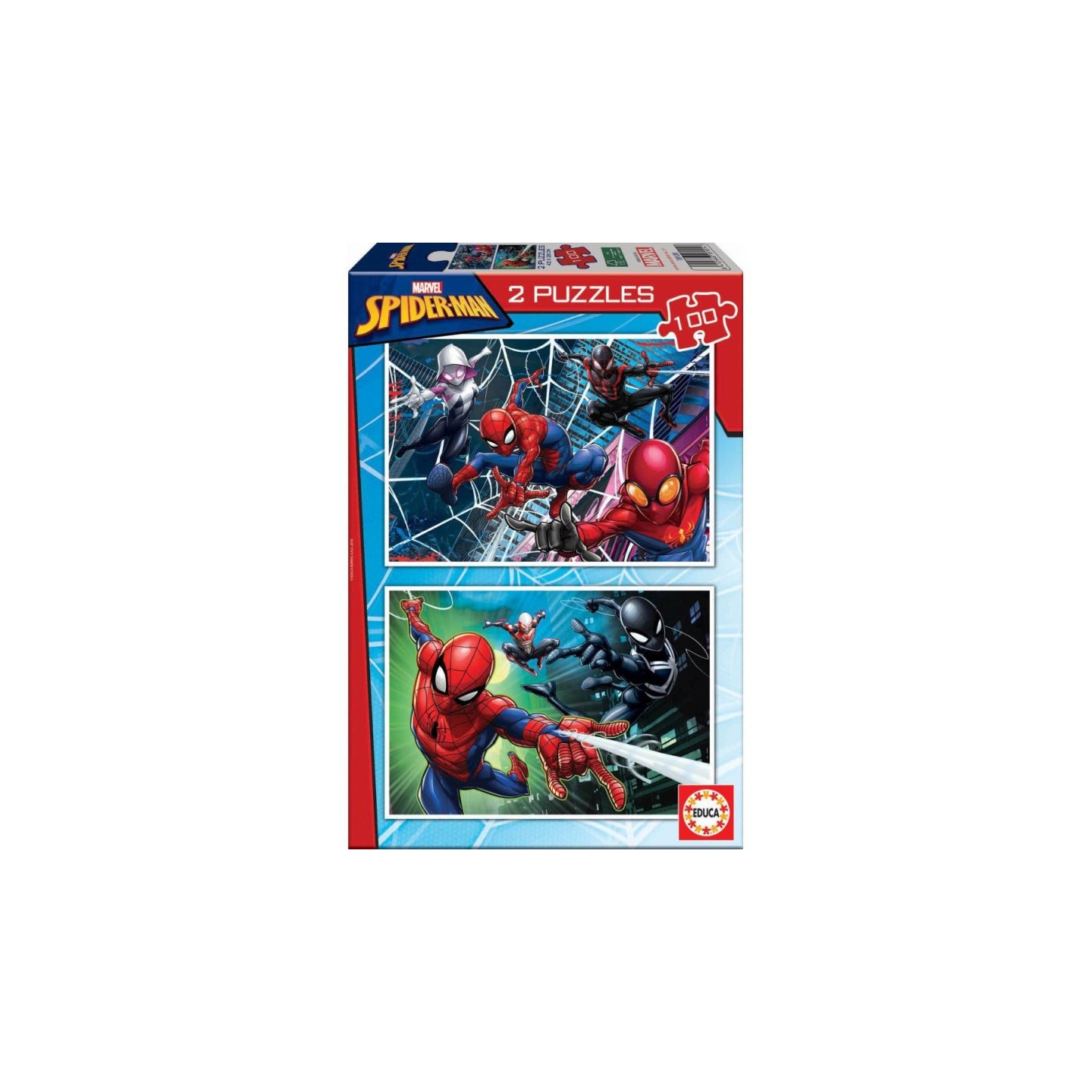 SPIDERMAN 2X100 PIEZAS EDUCA 18101