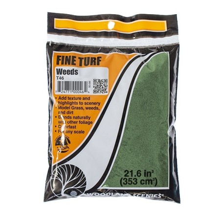 CESPED FINO VERDE OSCURO WOODLAND SCEENICS T46