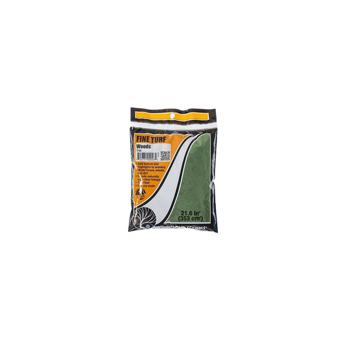 CESPED FINO VERDE OSCURO WOODLAND SCEENICS T46