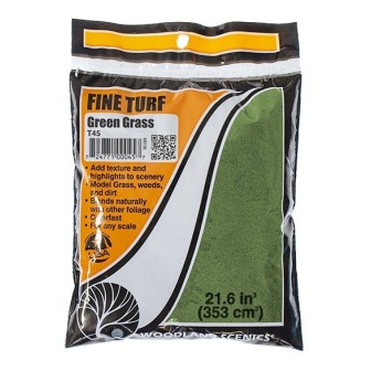 CESPED FINO VERDE CLARO WOODLAND SCEENICS T45