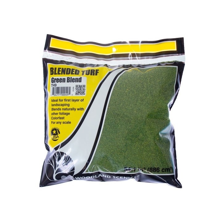 CESPED FINO MEZCLA DE VERDES WOODLAND SCEENICS T49