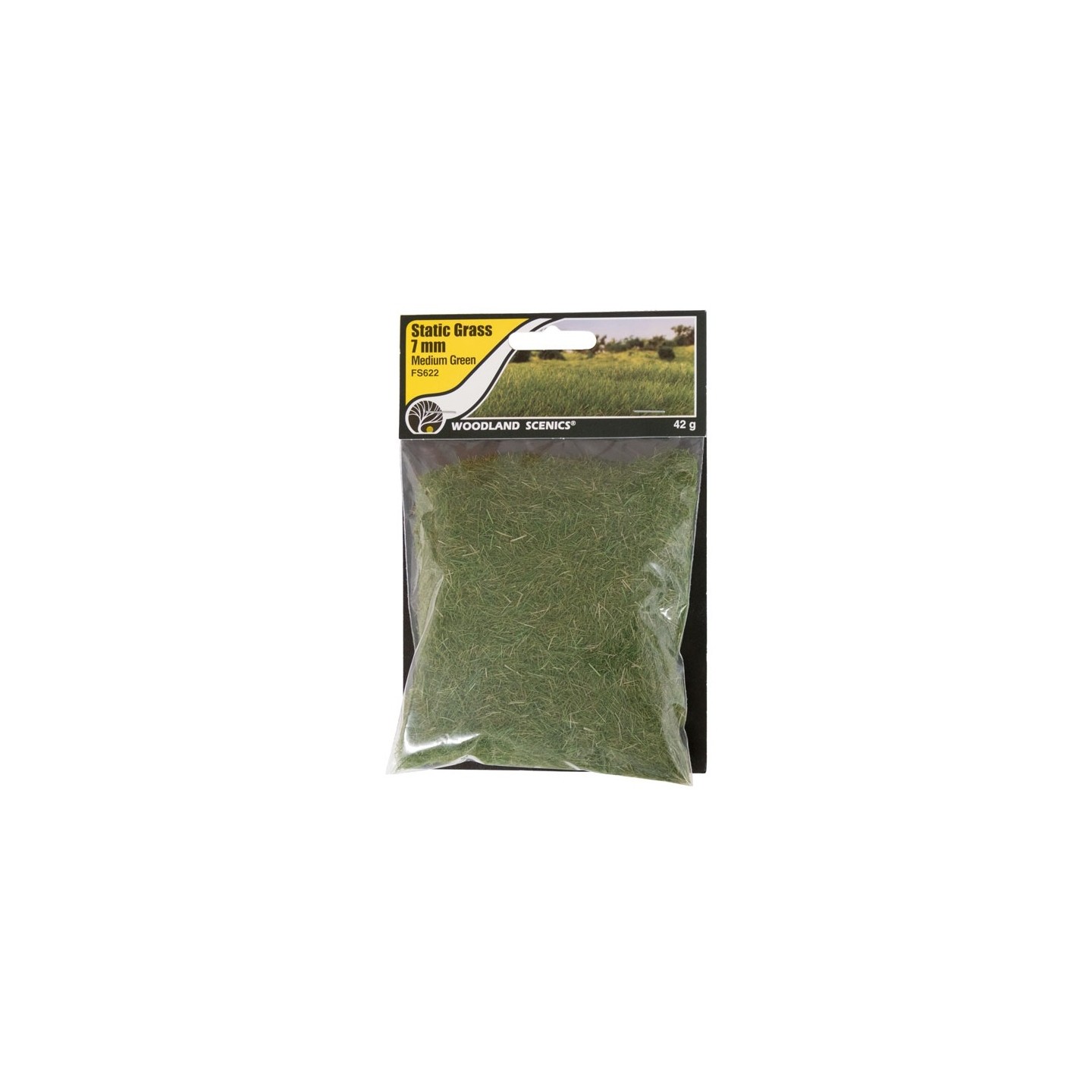 CESPED ELECTROESTÁTICO 7 mm VERDE MEDIO WOODLAND SCEENICS FS622