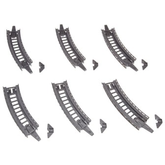 6 TRAMOS DE CURVAS R2 30º PARA RAMPAS FALLER 222543 ESCALA N