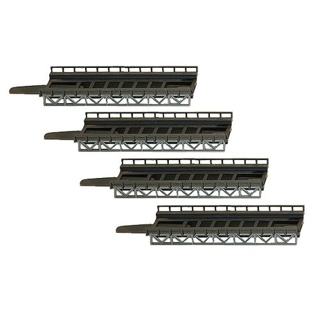 4 TRAMOS DE RAMPA RECTA 100cm FALLER 222540 ESCALA N