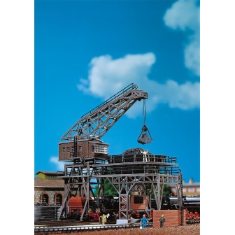 GRUA PORTICO GRANDE Y CARGAS DE CARBÓN FALLER 222137 ESCALA N