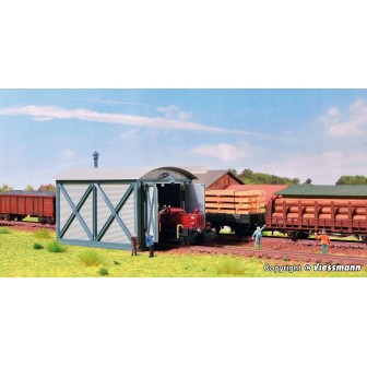 COBERTIZO PARA LOCOMOTORAS PEQUEÑAS VOLLMER 47610 ESCALA N