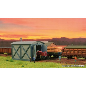 COBERTIZO PARA LOCOMOTORAS PEQUEÑAS VOLLMER 47610 ESCALA N