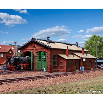 DEPÓSITO DE LOCOMTORAS CON 2 ALOJAMIENTOS VOLLMER 47608 ESCALA N