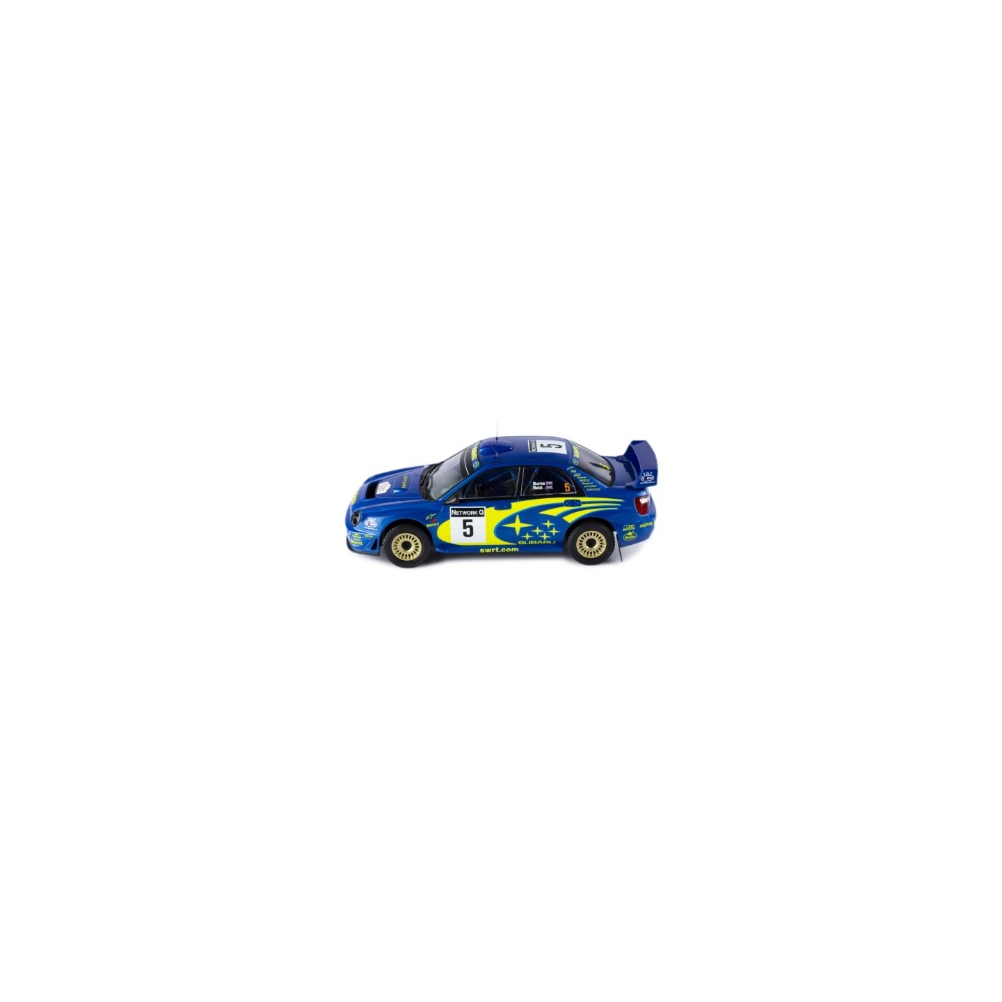 SUBARU IMPREZA WRC R. BURNS - R. REID RALLY DE GRAN BRETAÑA 2001" IXO 24RAL026A.22 ESCALA 1/24"