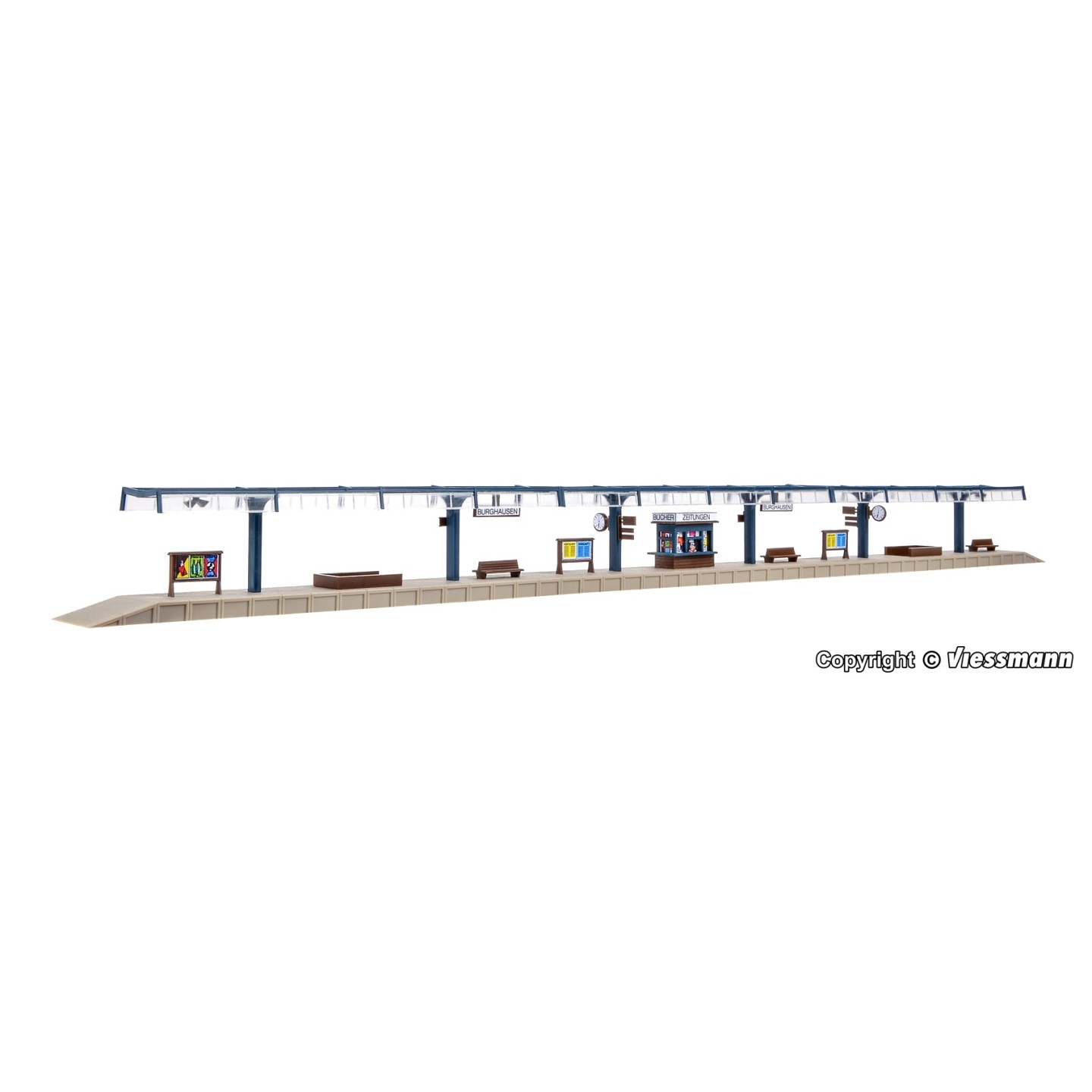 ANDÉN TECHO CUBIERTO 48,8cm VOLLMER 47538 ESCALA N