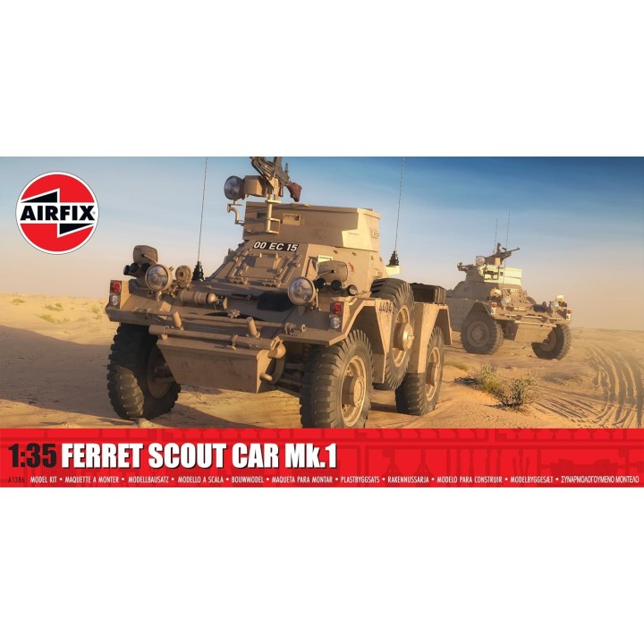 VEHÍCULO BLINDADO FERRET SCOUT CAR Mk.1 AIRFIX A1386 ESCALA 1/35