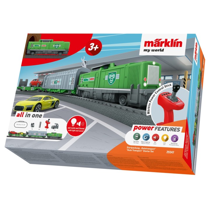 SET DE INICIACIÓN TRANSPORTE DE AUTOMOVILES" MARKLIN MY WORLD 29347"
