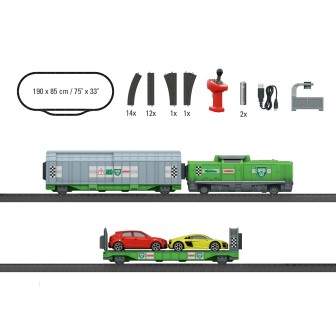 SET DE INICIACIÓN TRANSPORTE DE AUTOMOVILES" MARKLIN MY WORLD 29347"