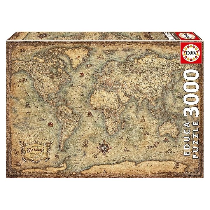 PUZZLE MAPAMUNDI 3000 PIEZAS EDUCA 19567