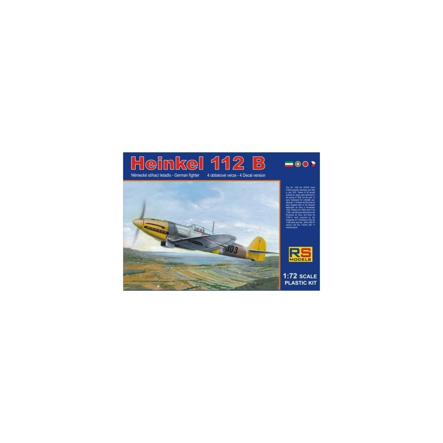 HEINKEL 112 B HUNGARY RS MODEL 1/72