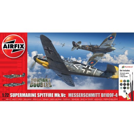 KIT PINTURAS 2 AVIONES SPITFIRE Mk Vc Y Bf109 F-4 AIRFIX A50194 ESCALA 1/72