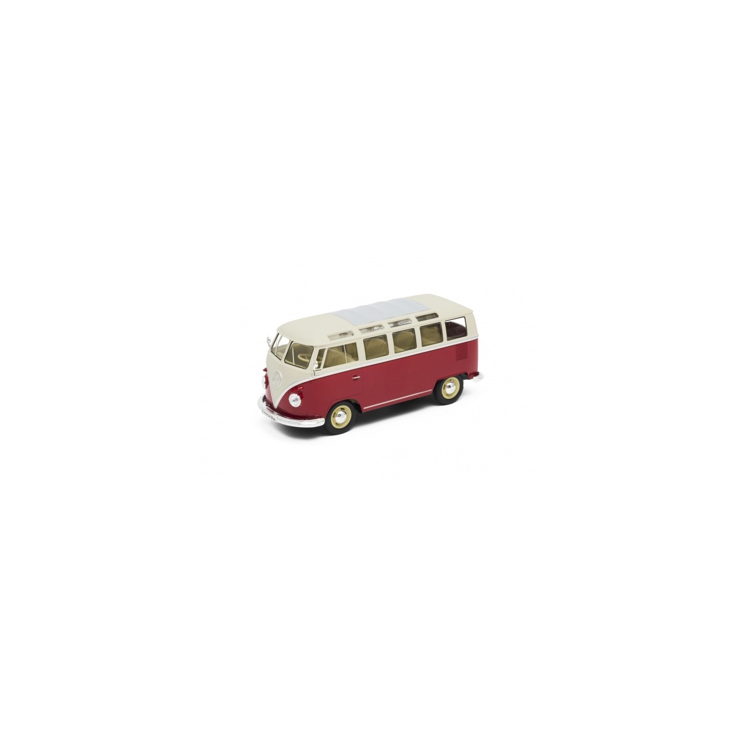 VOLKSWAGEN T1 SAMBA ROJA WELLY 22095 ESCALA 1/24