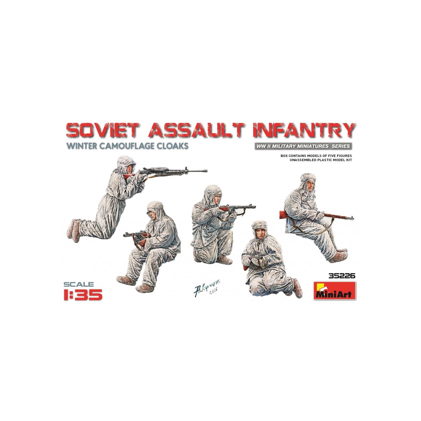 INFANTERIA DE ASALTO SOVIETICA (INVIERNO) MINIART 35226 ESCALA 1/35